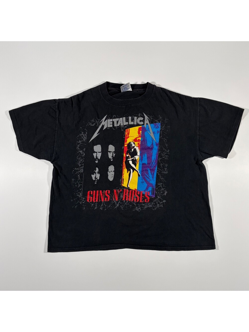 Vintage 1992 Metallica Guns N Roses Tour Shirt Xl Brockum
